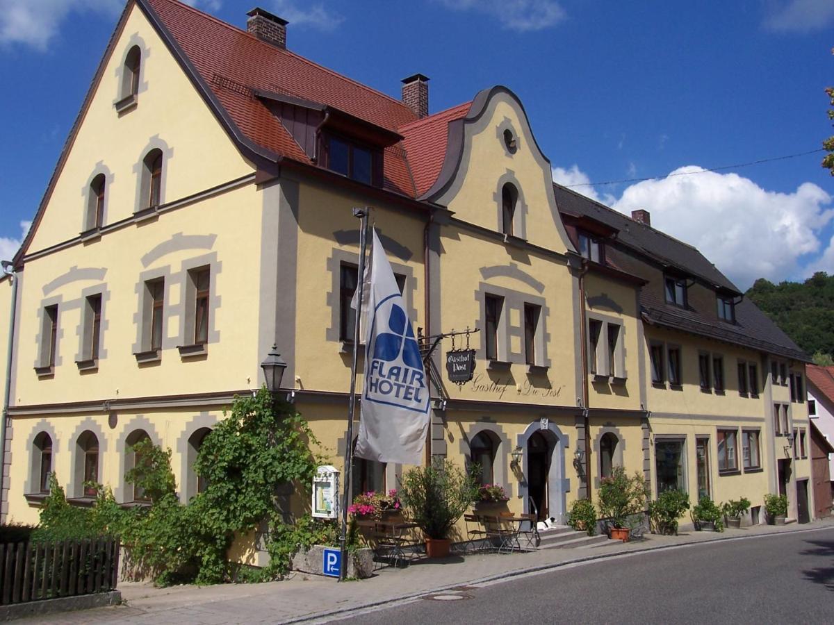 Hotel-Gasthof Die Post Brennerei Frankenhoehe Schillingsfuerst Екстер'єр фото